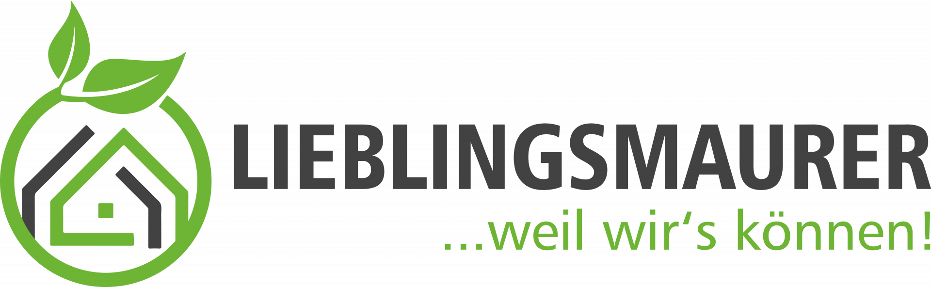 Lieblingsmaurer, Meisterbetrieb für Maurer-, Stahl- und Betonbau. Slogan: weil wir's können